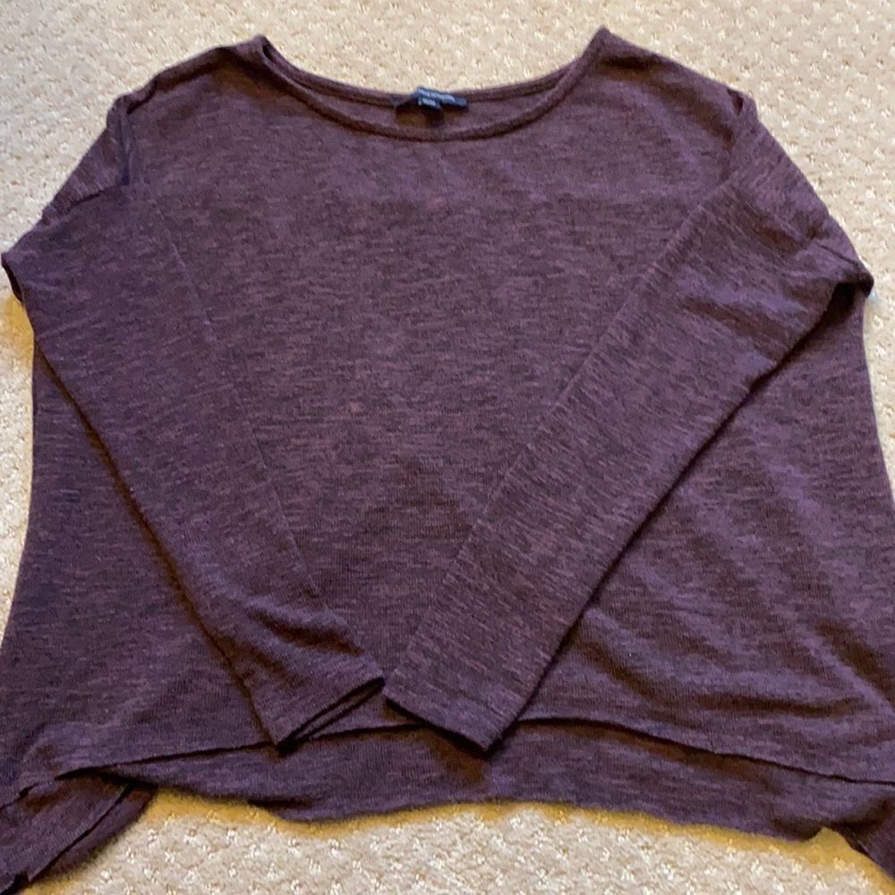 American Eagle Open‑Back Sweater – XS – Burgundy – Very Good Condition